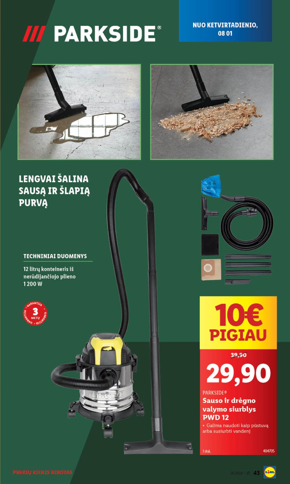 lidl - LIDL - Ne maisto prekių pasiūlymai (2024 07 29 - 2024 08 04) - page: 43