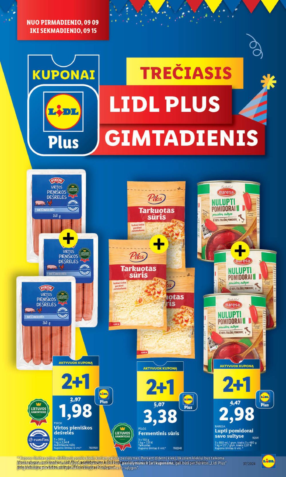 lidl - LIDL - Maisto prekių pasiūlymai (2024 09 09 - 2024 09 15) - page: 2