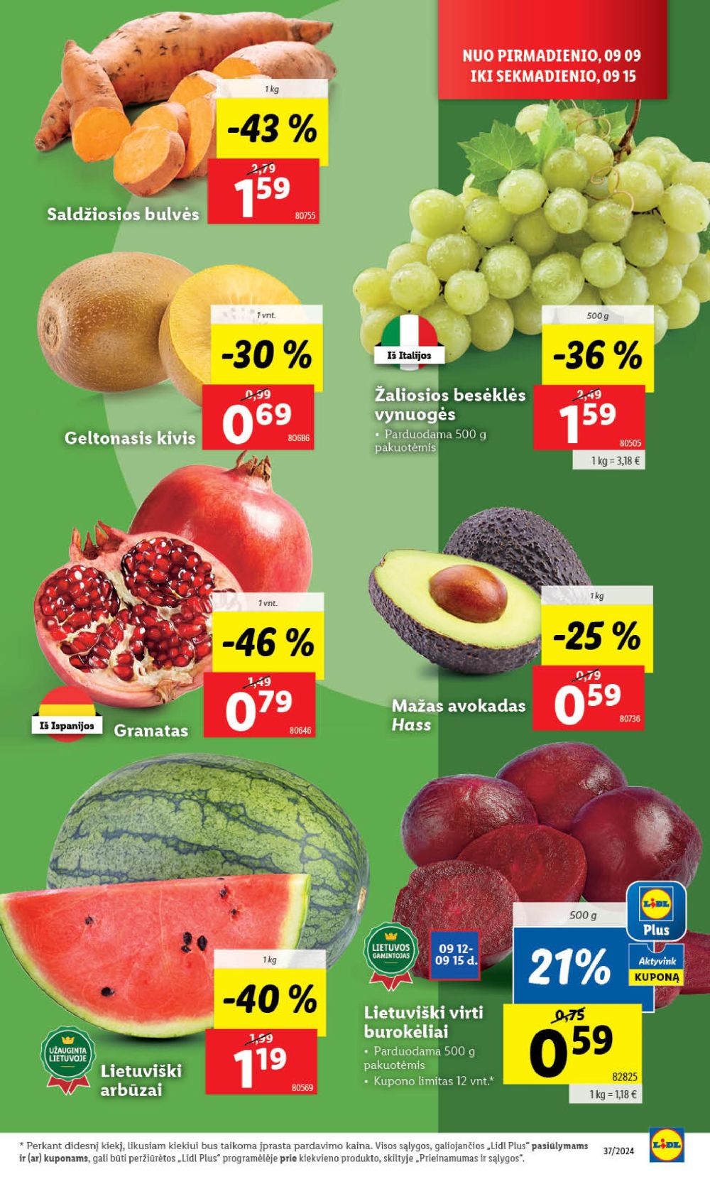 lidl - LIDL - Maisto prekių pasiūlymai (2024 09 09 - 2024 09 15) - page: 9