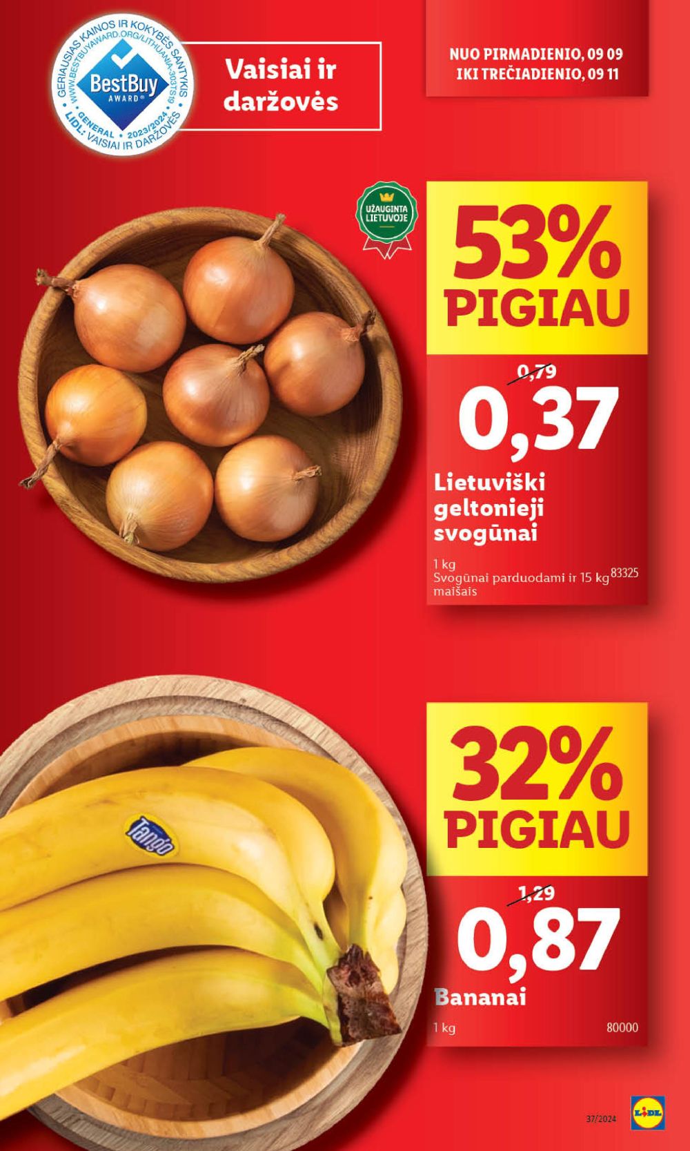 lidl - LIDL - Maisto prekių pasiūlymai (2024 09 09 - 2024 09 15) - page: 7