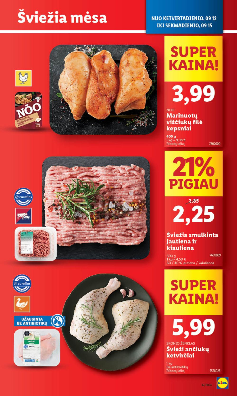 lidl - LIDL - Maisto prekių pasiūlymai (2024 09 09 - 2024 09 15) - page: 37