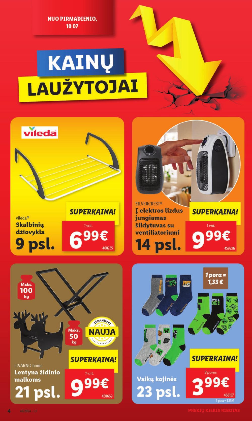 lidl - LIDL - Ne maisto prekių pasiūlymai (2024 10 07 - 2024 10 13) - page: 4