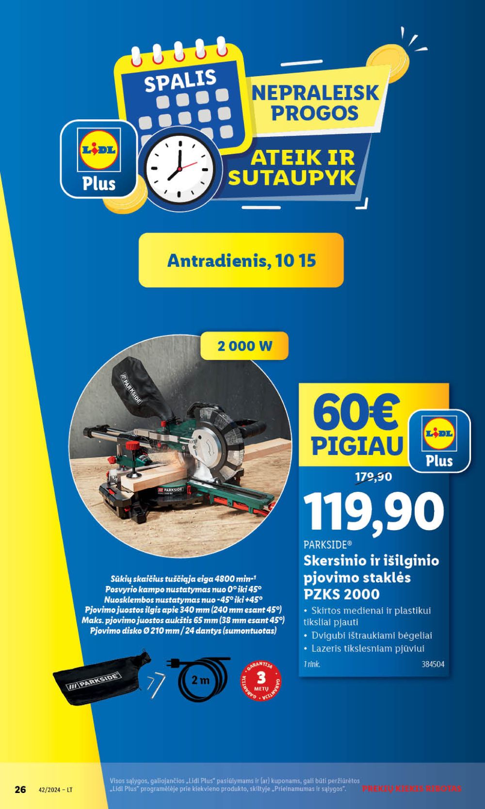 lidl - LIDL - Ne maisto prekių pasiūlymai (2024 10 14 - 2024 10 20) - page: 26