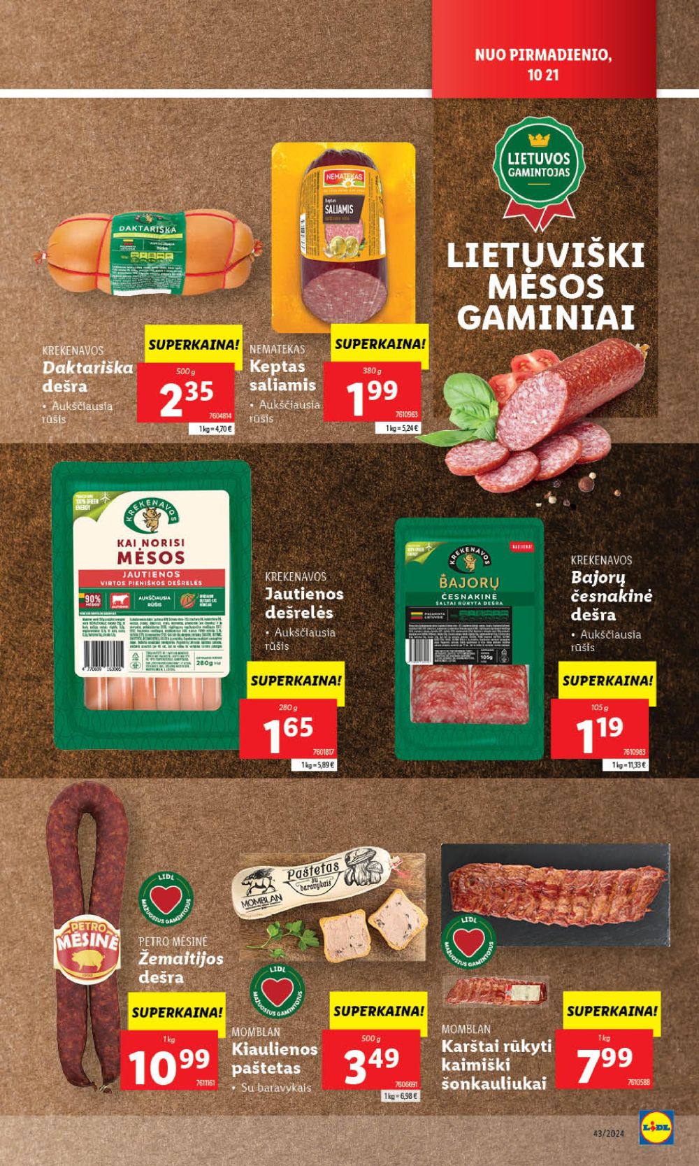 lidl - LIDL - Maisto prekių pasiūlymai (2024 10 24 - 2024 10 27) - page: 33