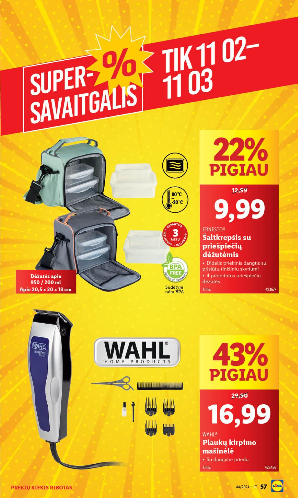 lidl - LIDL - Ne maisto prekių pasiūlymai (2024 10 28 - 2024 11 03) - page: 57