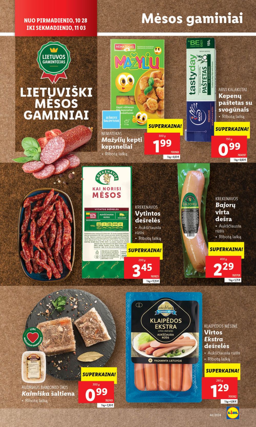 lidl - LIDL - Maisto prekių pasiūlymai (2024 10 28 - 2024 11 03) - page: 26