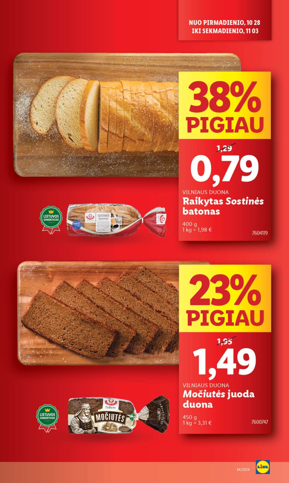 lidl - LIDL - Maisto prekių pasiūlymai (2024 10 28 - 2024 11 03) - page: 17