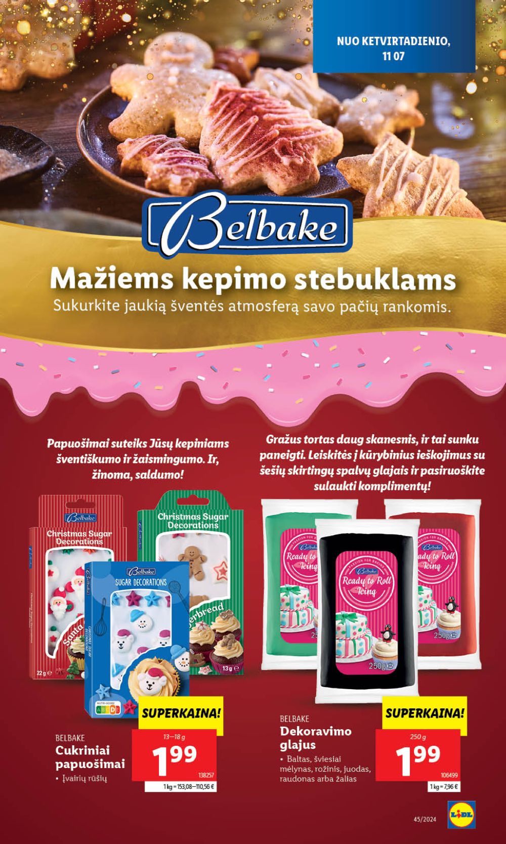 lidl - LIDL - BELBAKE - mažiems kepimo stebuklams (2024 11 04 - 2024 11 10)