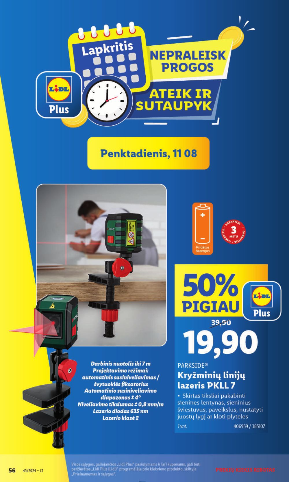 lidl - LIDL - Ne maisto prekių pasiūlymai (2024 11 04 - 2024 11 10) - page: 56