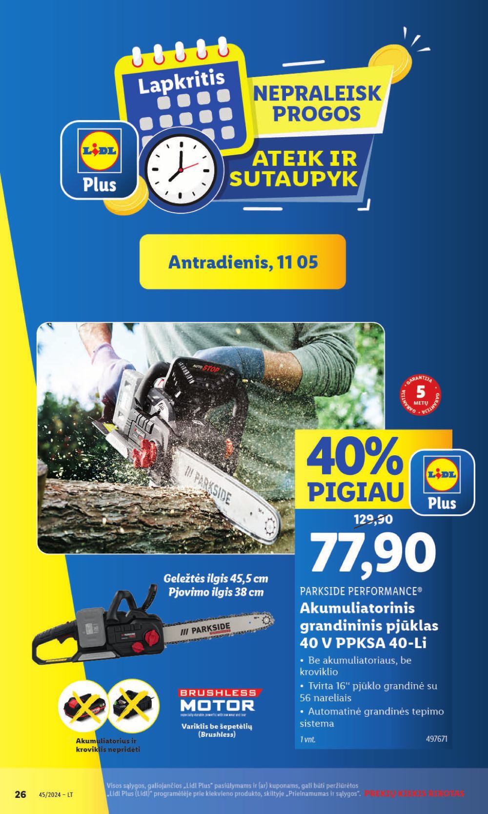 lidl - LIDL - Ne maisto prekių pasiūlymai (2024 11 04 - 2024 11 10) - page: 26