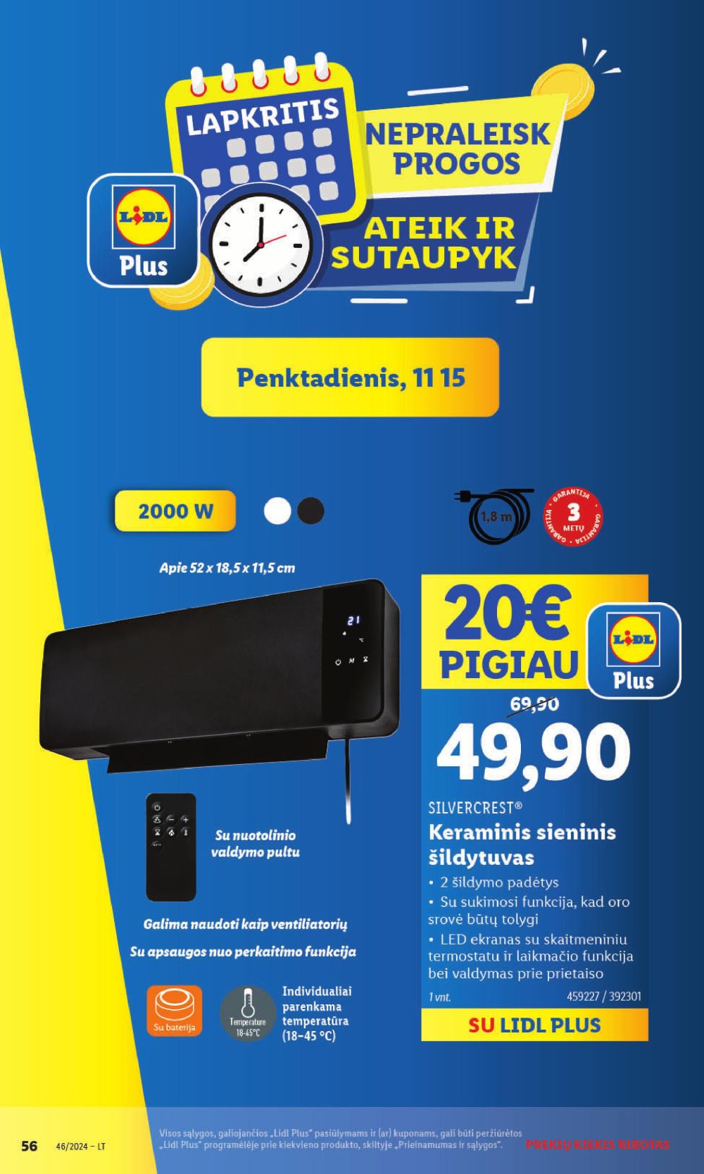 lidl - LIDL - Ne maisto prekių pasiūlymai (2024 11 11 - 2024 11 17) - page: 56