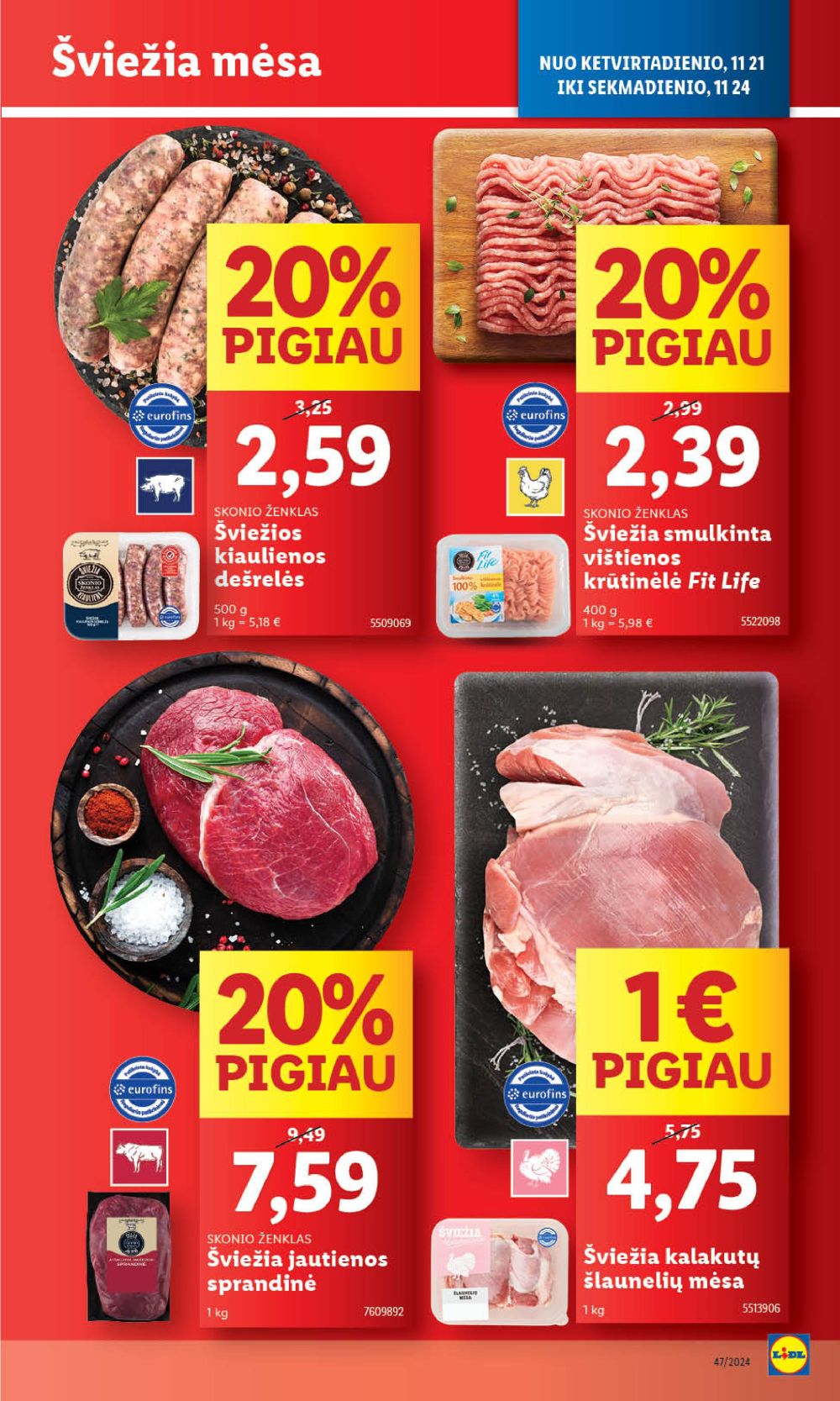 lidl - LIDL - Maisto prekių pasiūlymai (2024 11 18 - 2024 11 24) - page: 39