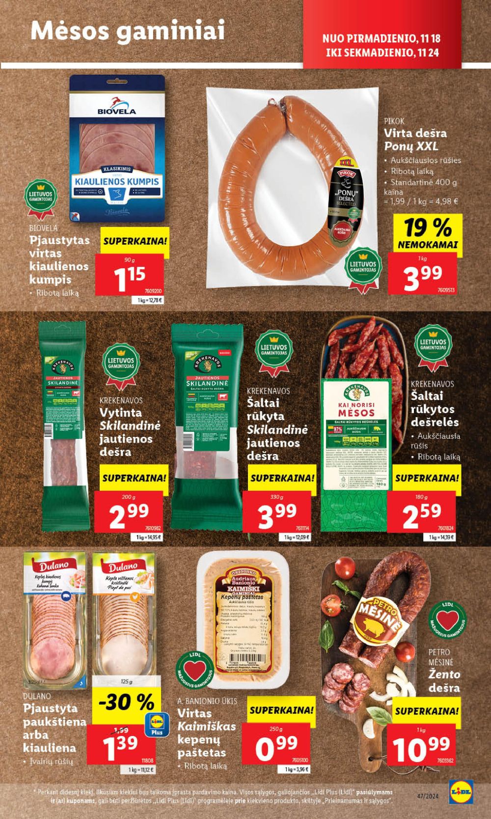 lidl - LIDL - Maisto prekių pasiūlymai (2024 11 18 - 2024 11 24) - page: 22