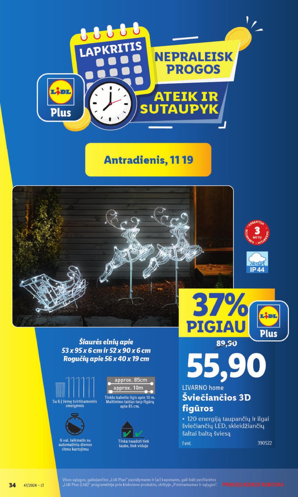 lidl - LIDL - Ne maisto prekių pasiūlymai (2024 11 18 - 2024 11 24) - page: 34