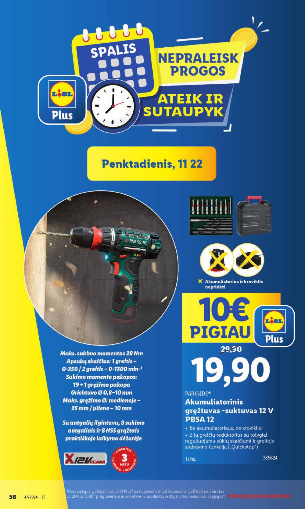 lidl - LIDL - Ne maisto prekių pasiūlymai (2024 11 18 - 2024 11 24) - page: 56