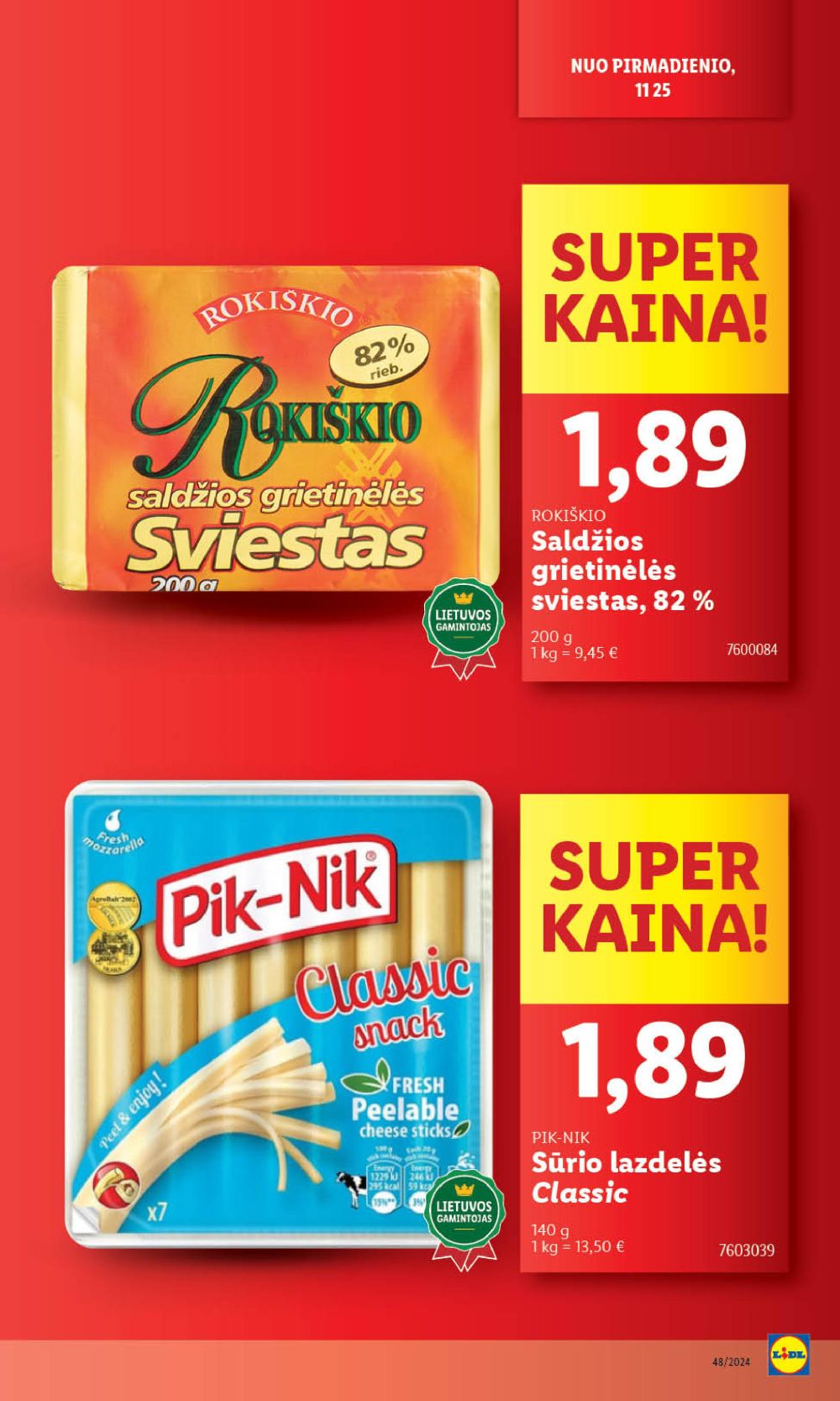 lidl - LIDL - Maisto prekių pasiūlymai (2024 11 25 - 2024 12 01) - page: 13