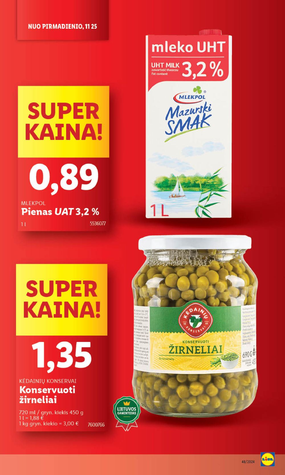 lidl - LIDL - Maisto prekių pasiūlymai (2024 11 25 - 2024 12 01) - page: 12