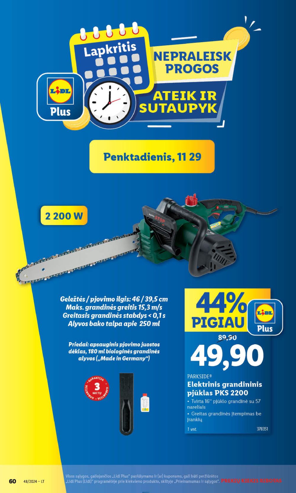 lidl - LIDL - Ne maisto prekių pasiūlymai (2024 11 25 - 2024 12 01) - page: 60