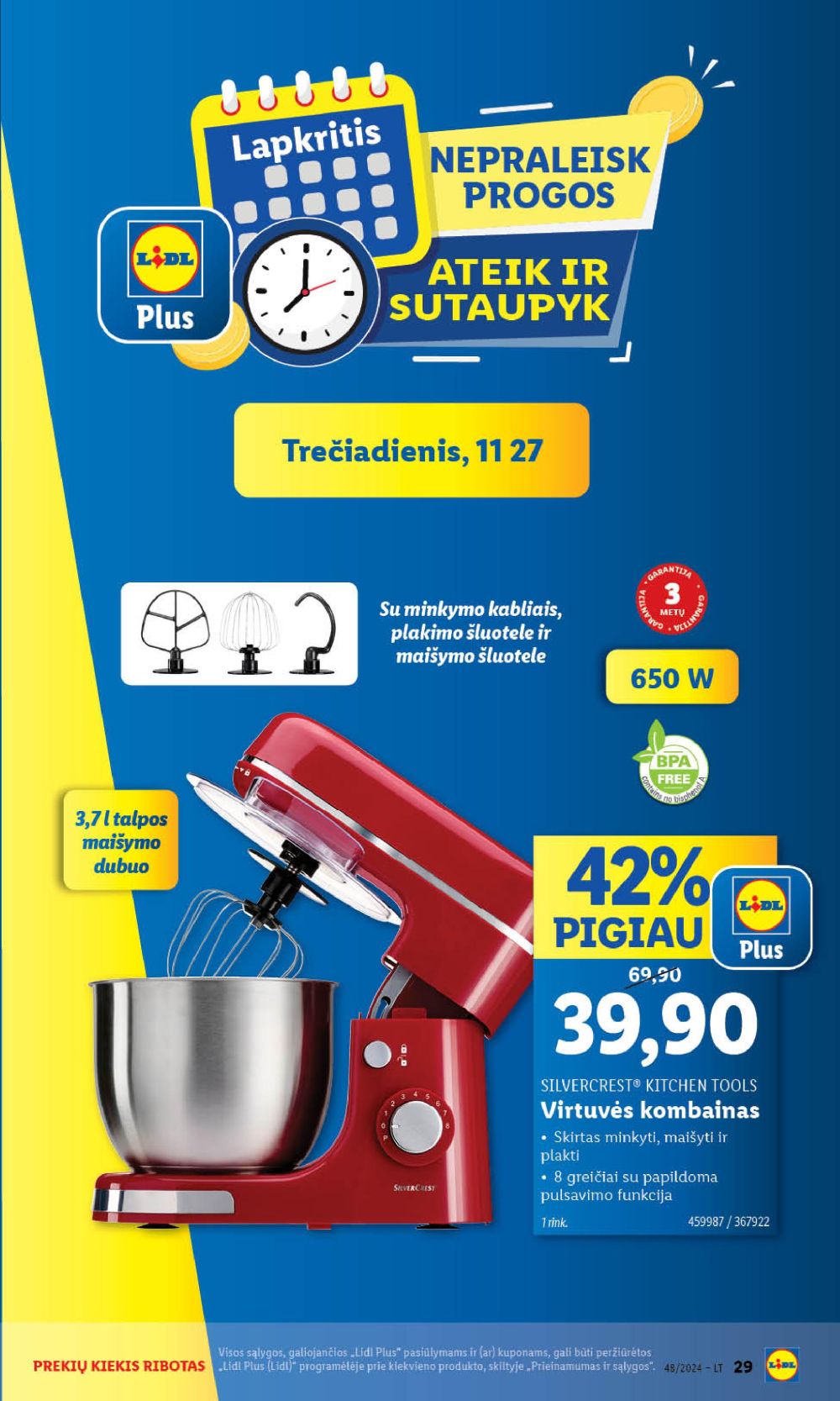 lidl - LIDL - Ne maisto prekių pasiūlymai (2024 11 25 - 2024 12 01) - page: 29