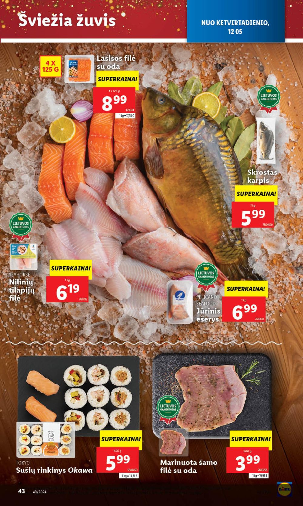 lidl - LIDL - Maisto prekių pasiūlymai (2024 12 02 - 2024 12 08) - page: 43