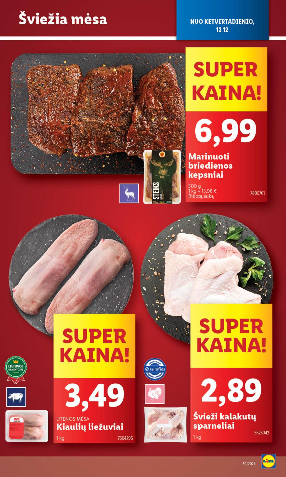 lidl - LIDL - Maisto prekių pasiūlymai (2024 12 09 - 2024 12 15) - page: 49