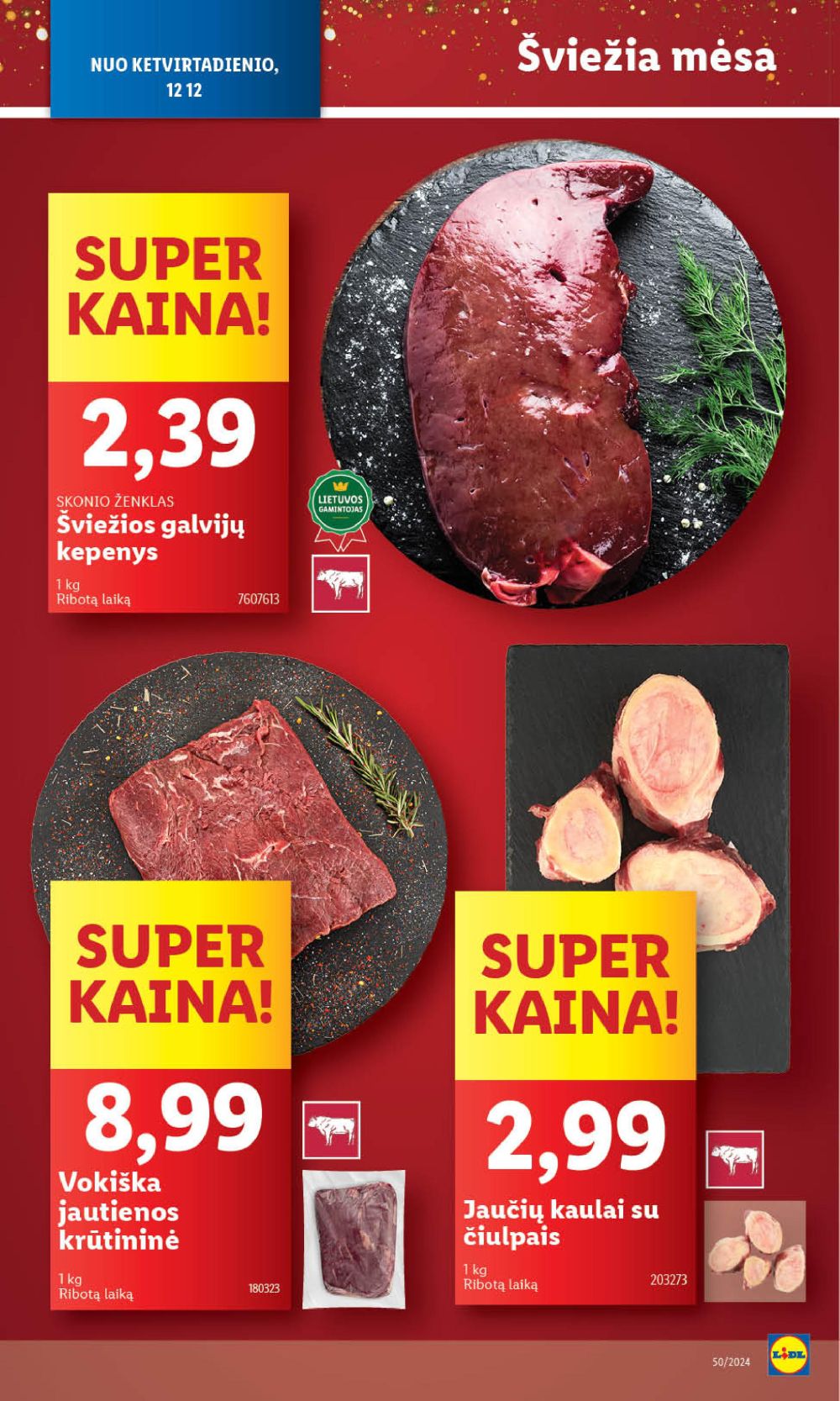 lidl - LIDL - Maisto prekių pasiūlymai (2024 12 09 - 2024 12 15) - page: 48