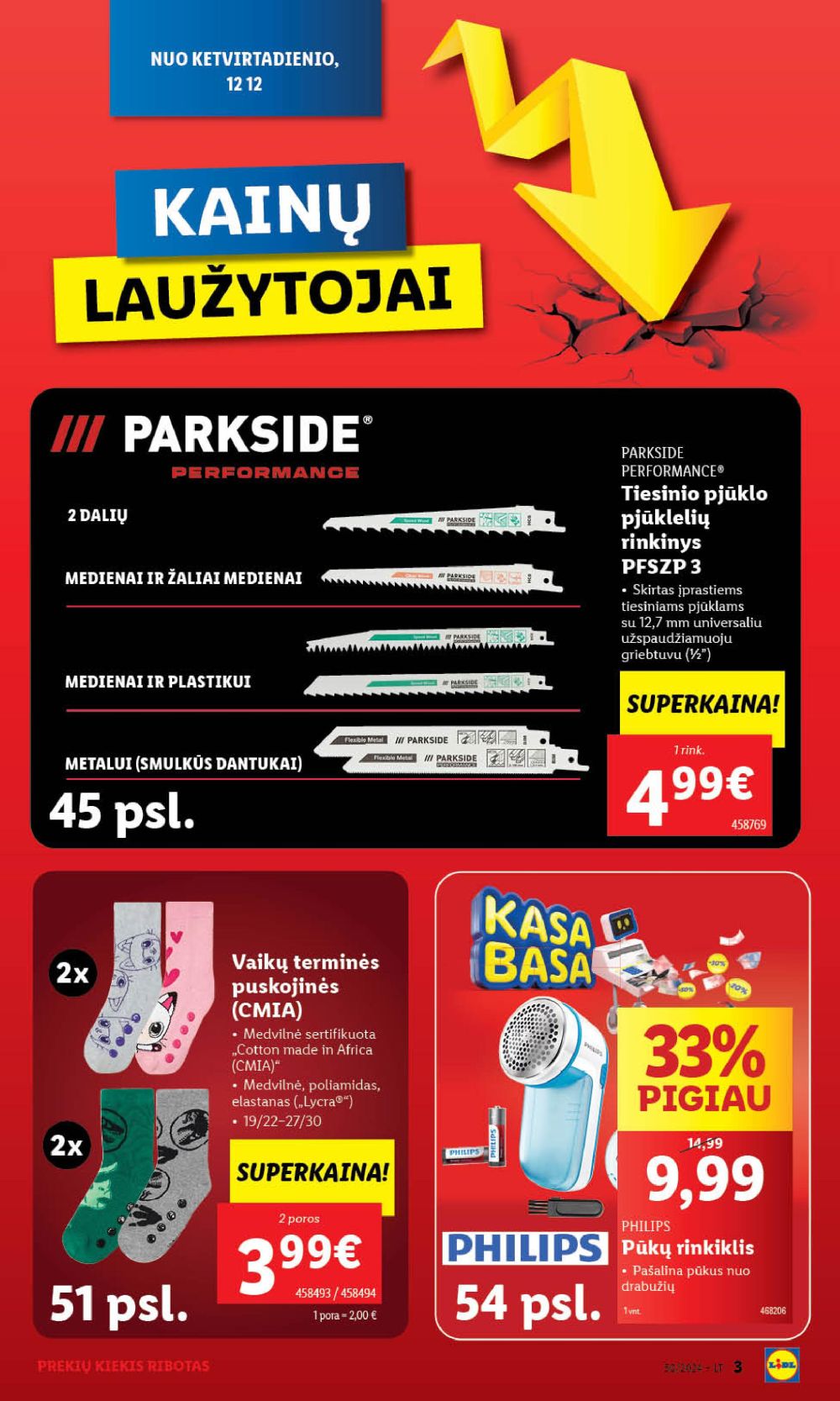 lidl - LIDL - Ne maisto prekių pasiūlymai (2024 12 09 - 2024 12 15) - page: 3