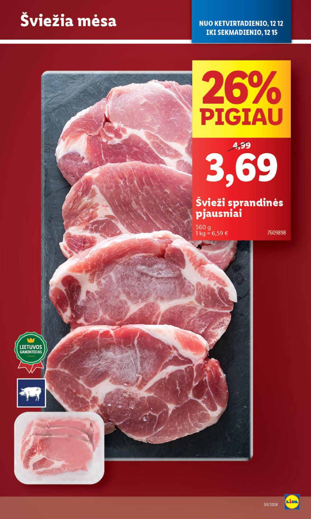 lidl - LIDL - Maisto prekių pasiūlymai (2024 12 12 - 2024 12 15) - page: 4