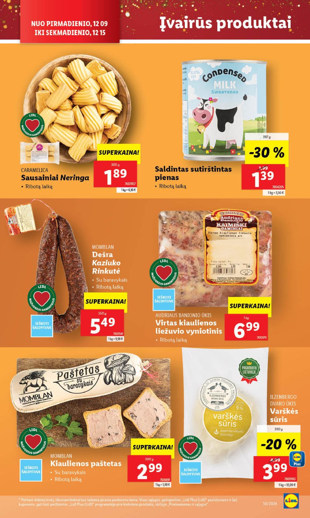 lidl - LIDL - Maisto prekių pasiūlymai (2024 12 12 - 2024 12 15) - page: 49