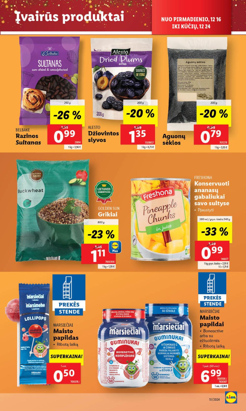 lidl - LIDL - Maisto prekių pasiūlymai (2024 12 16 - 2024 12 24) - page: 29