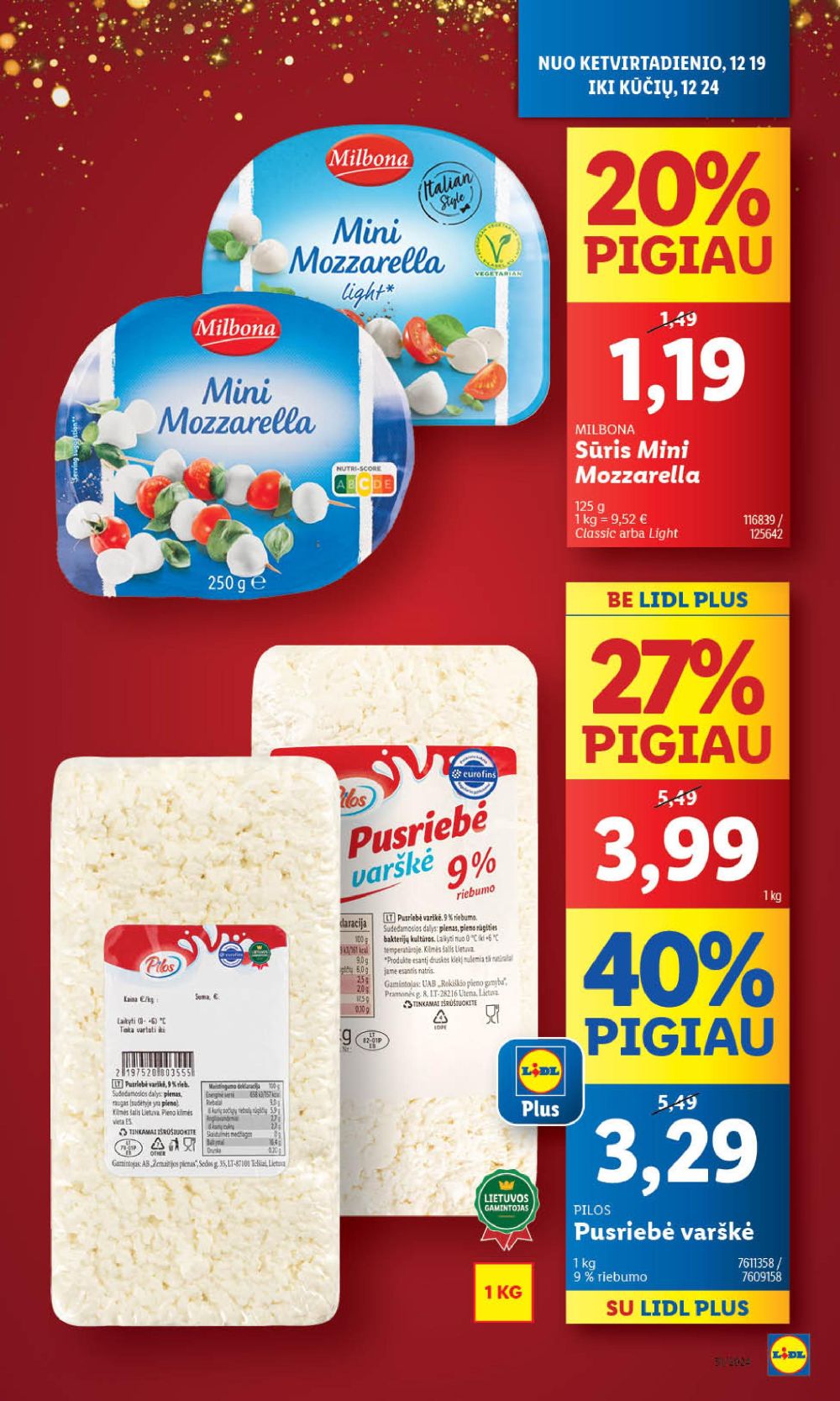 lidl - LIDL - Maisto prekių pasiūlymai (2024 12 16 - 2024 12 24) - page: 44