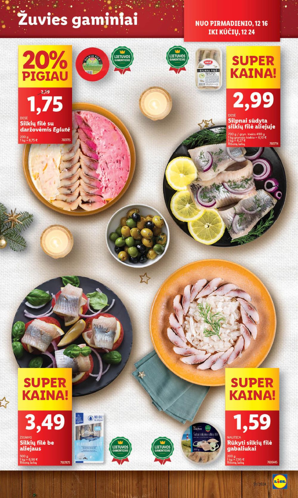 lidl - LIDL - Maisto prekių pasiūlymai (2024 12 16 - 2024 12 24) - page: 24