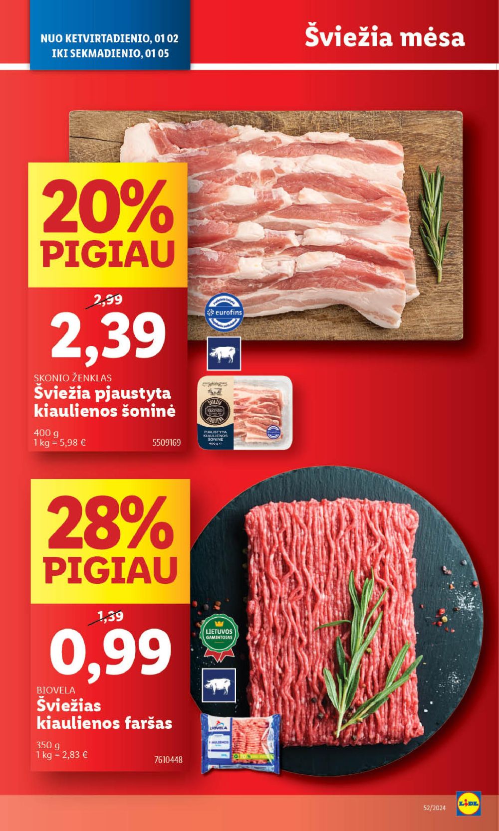 lidl - LIDL - Maisto prekių pasiūlymai (2024 12 26 - 2024 12 31) - page: 47