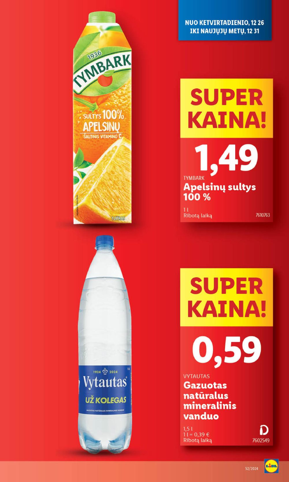 lidl - LIDL - Maisto prekių pasiūlymai (2024 12 26 - 2024 12 31) - page: 18