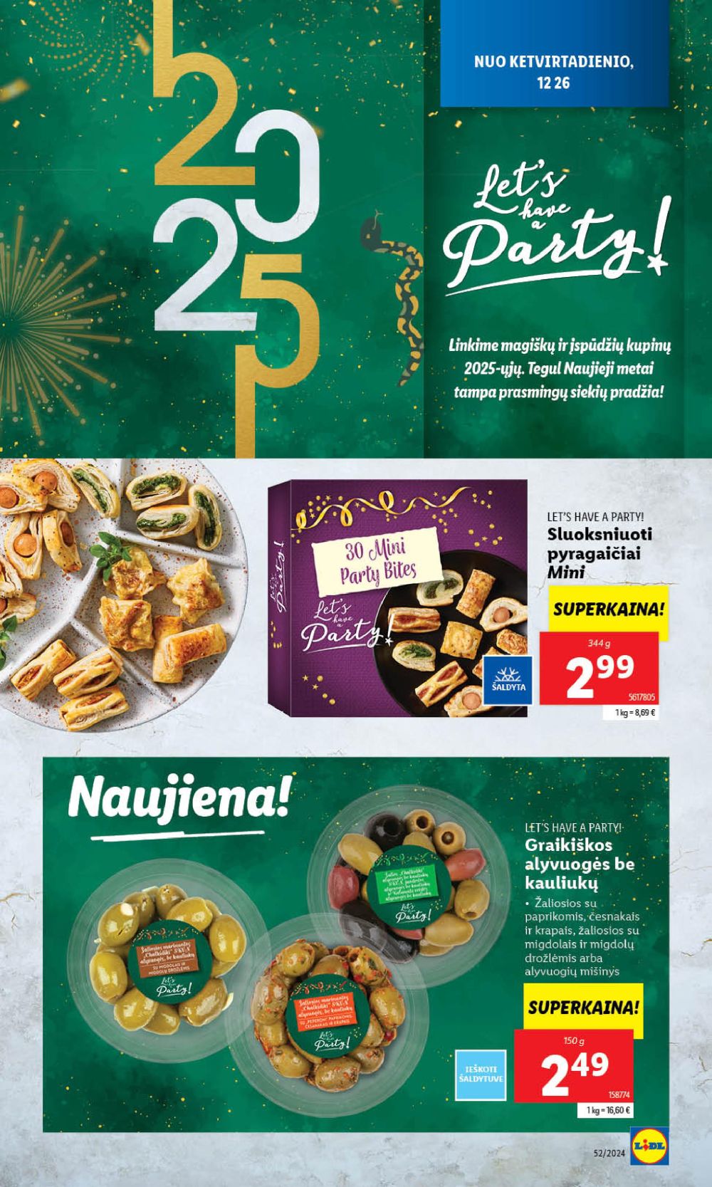 lidl - LIDL - Naujųjų metų šventei! (2024 12 26 - 2024 12 29)