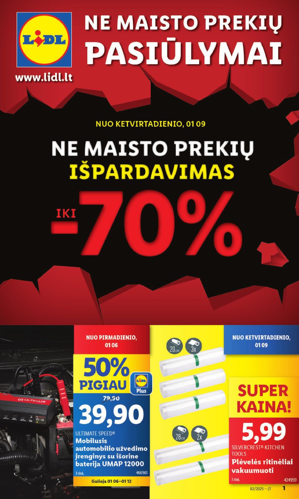 lidl - LIDL - Ne maisto prekių pasiūlymai (2025 01 06 - 2025 01 12)