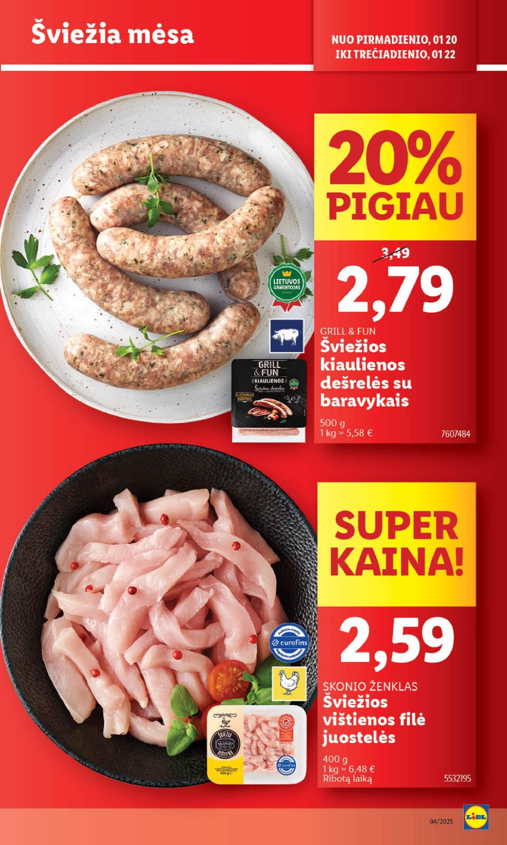 lidl - LIDL - Maisto prekių pasiūlymai (2025 01 20 - 2025 01 26) - page: 8