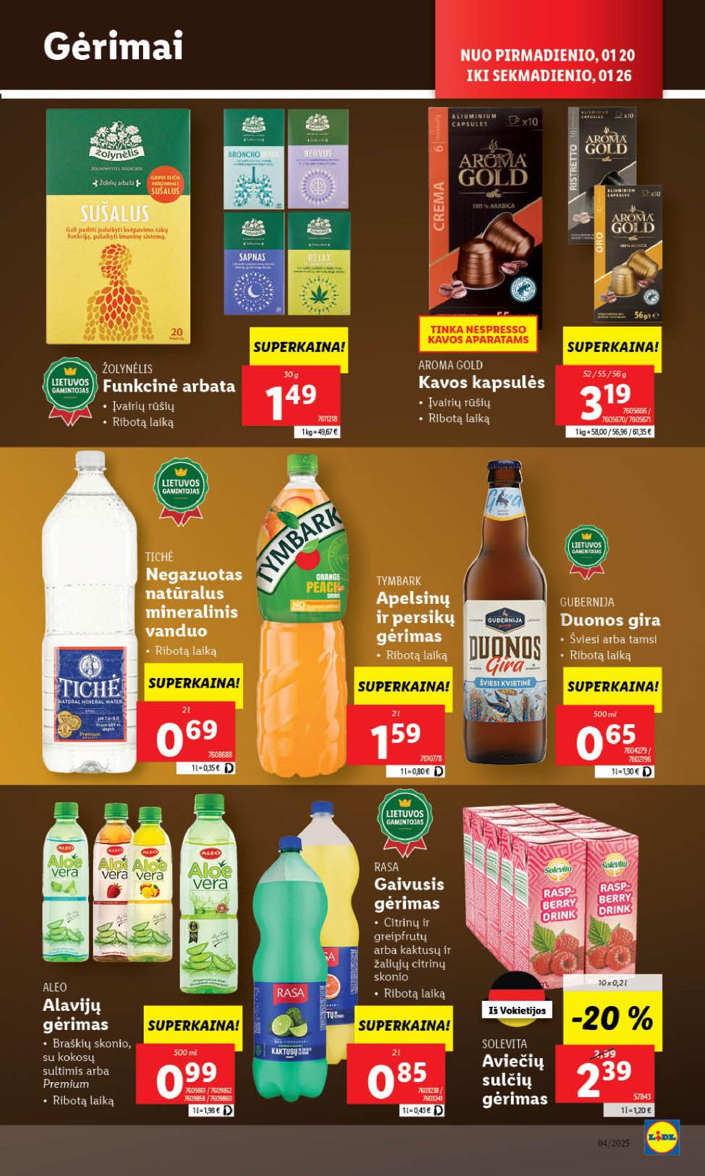 lidl - LIDL - Maisto prekių pasiūlymai (2025 01 20 - 2025 01 26) - page: 38