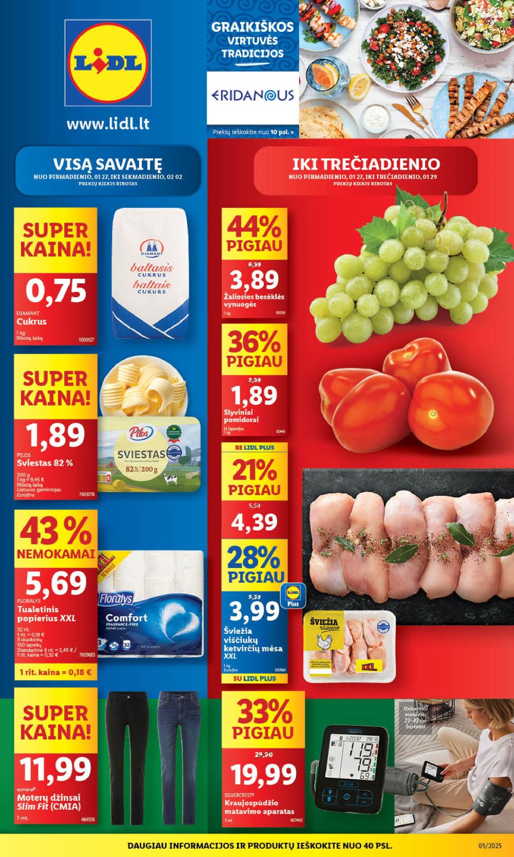 lidl - LIDL - Maisto prekių pasiūlymai (2025 01 27 - 2025 02 02)