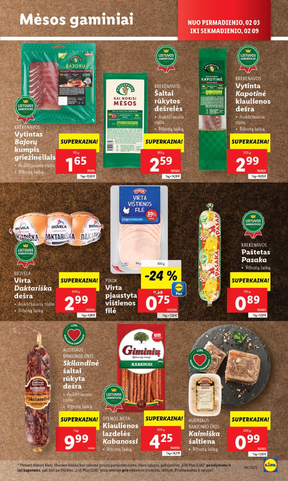 lidl - LIDL - Maisto prekių pasiūlymai (2025 02 06 - 2025 02 09) - page: 42