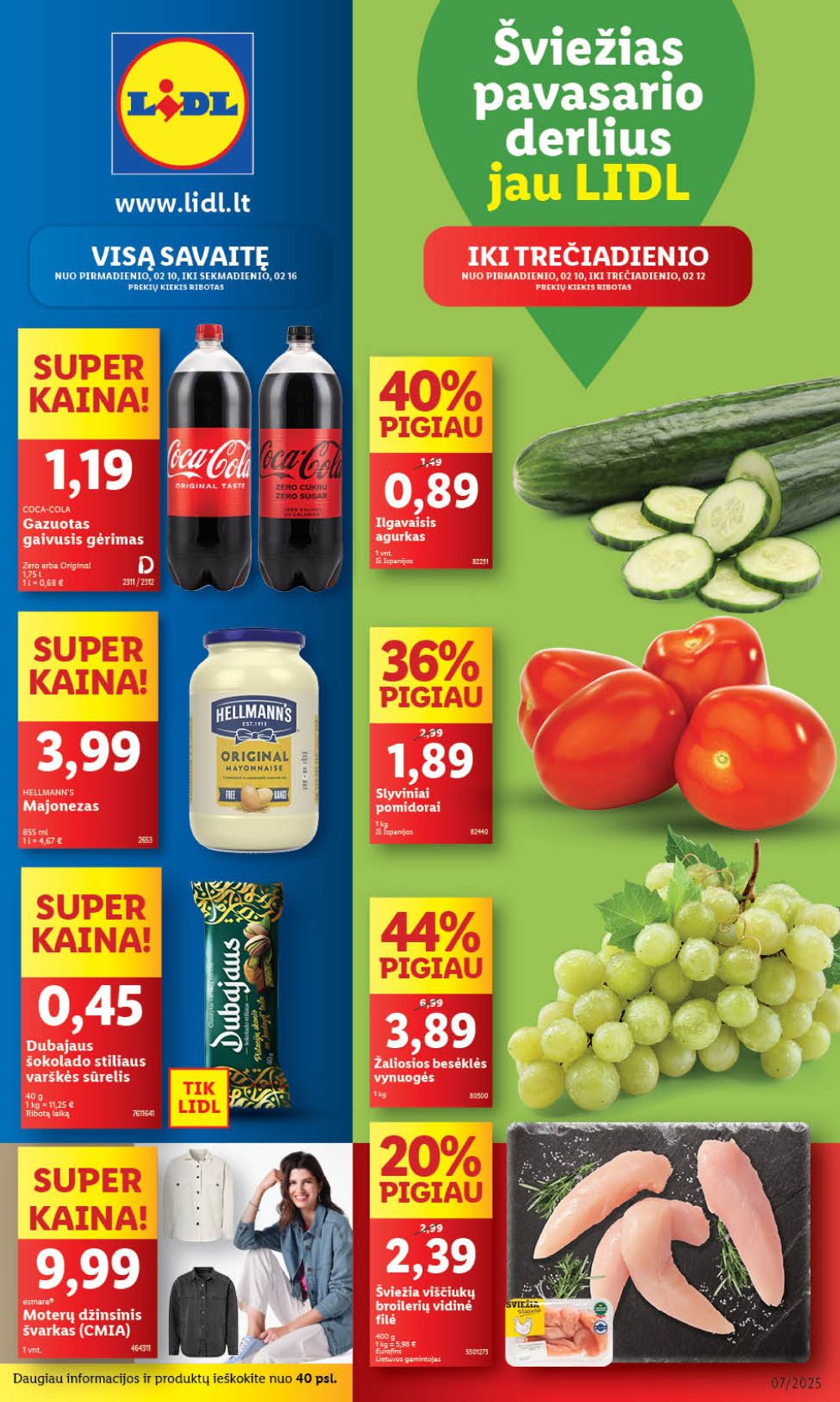 lidl - LIDL - Maisto prekių pasiūlymai (2025 02 10 - 2025 02 16)