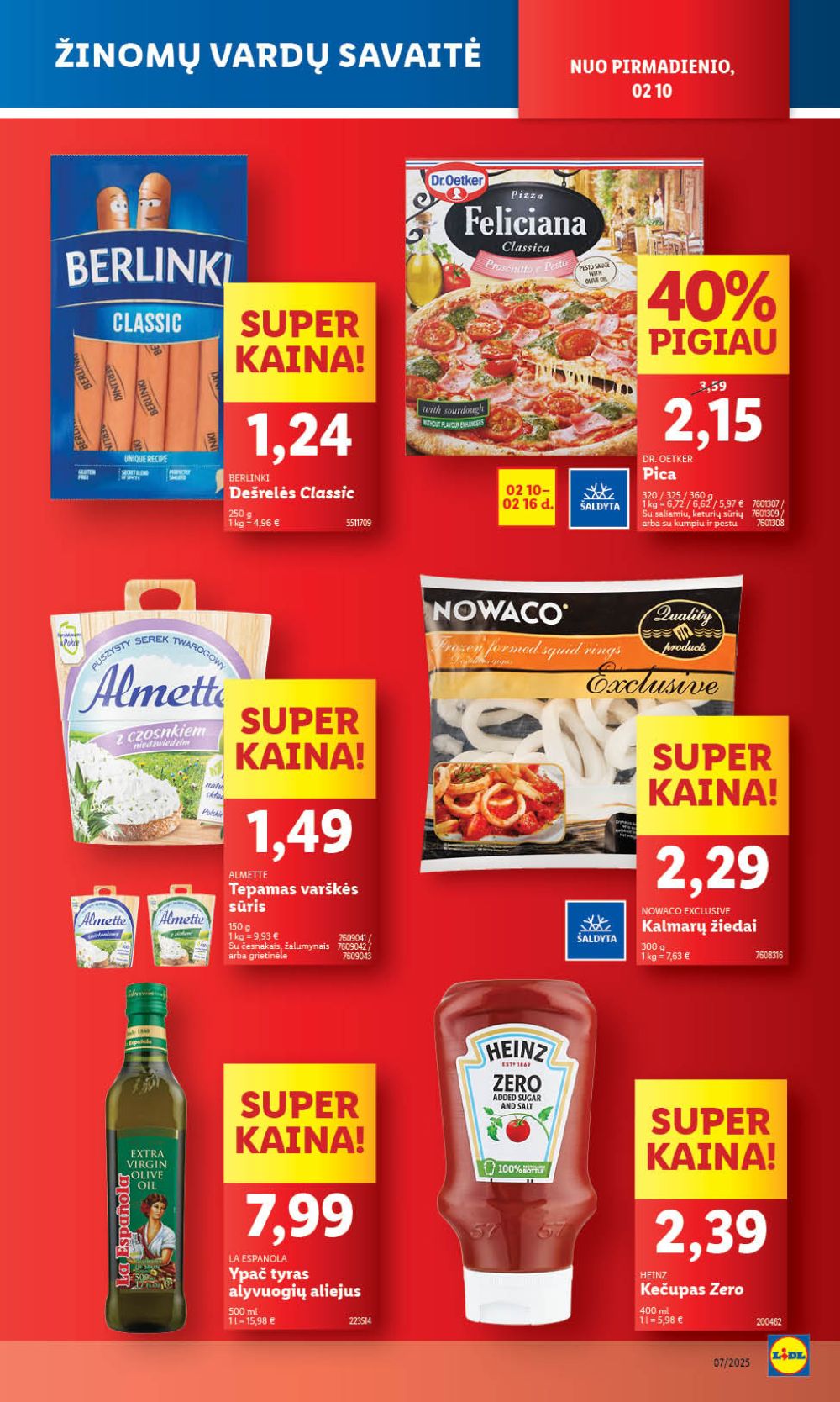 lidl - LIDL - Maisto prekių pasiūlymai (2025 02 10 - 2025 02 16) - page: 14