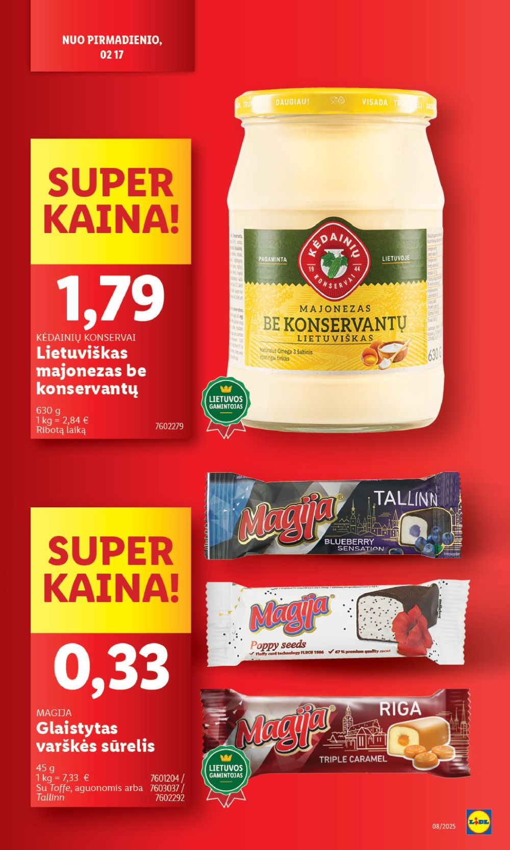 lidl - LIDL - Maisto prekių pasiūlymai (2025 02 17 - 2025 02 23) - page: 14