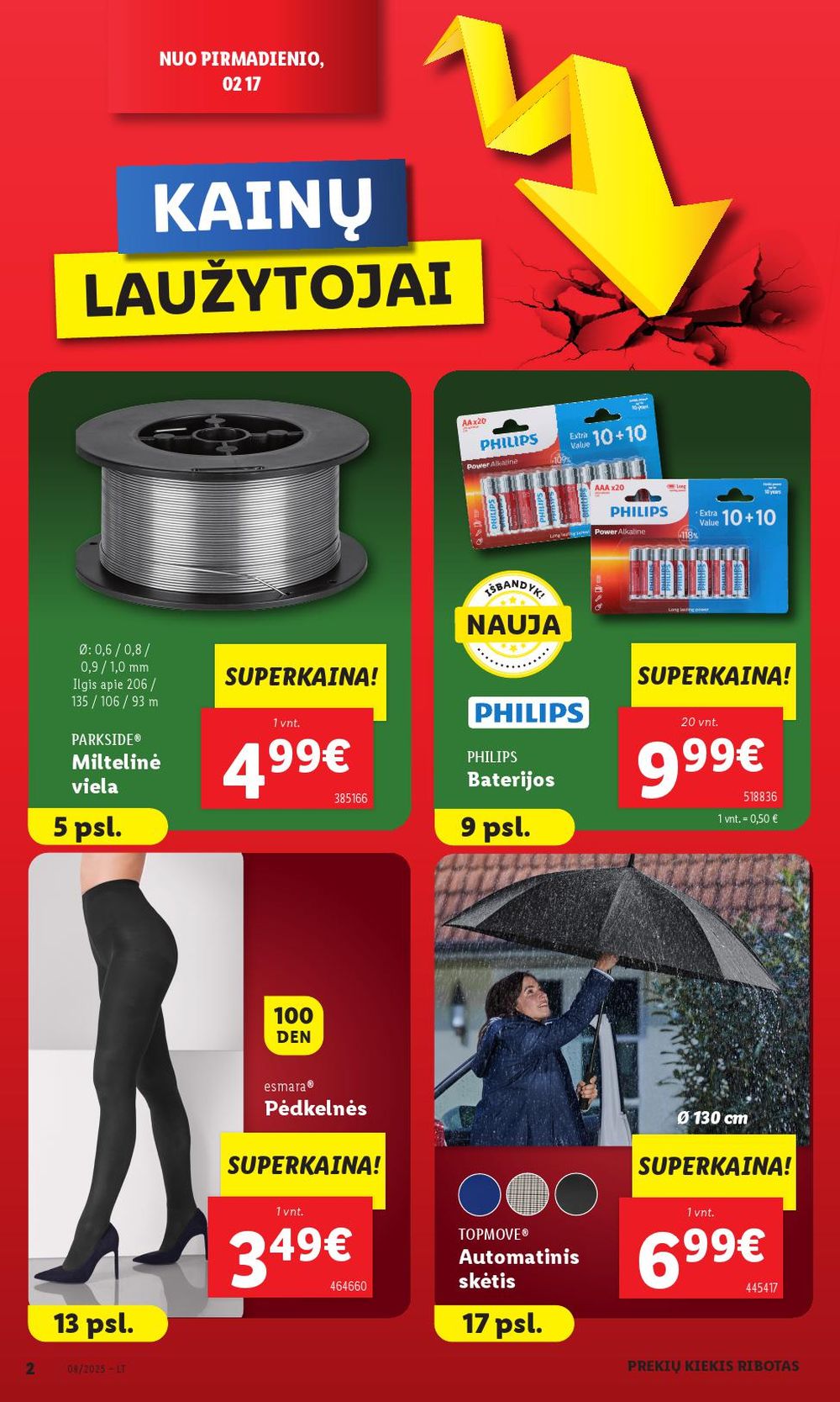 lidl - LIDL - Ne maisto prekių pasiūlymai (2025 02 17 - 2025 02 23) - page: 2