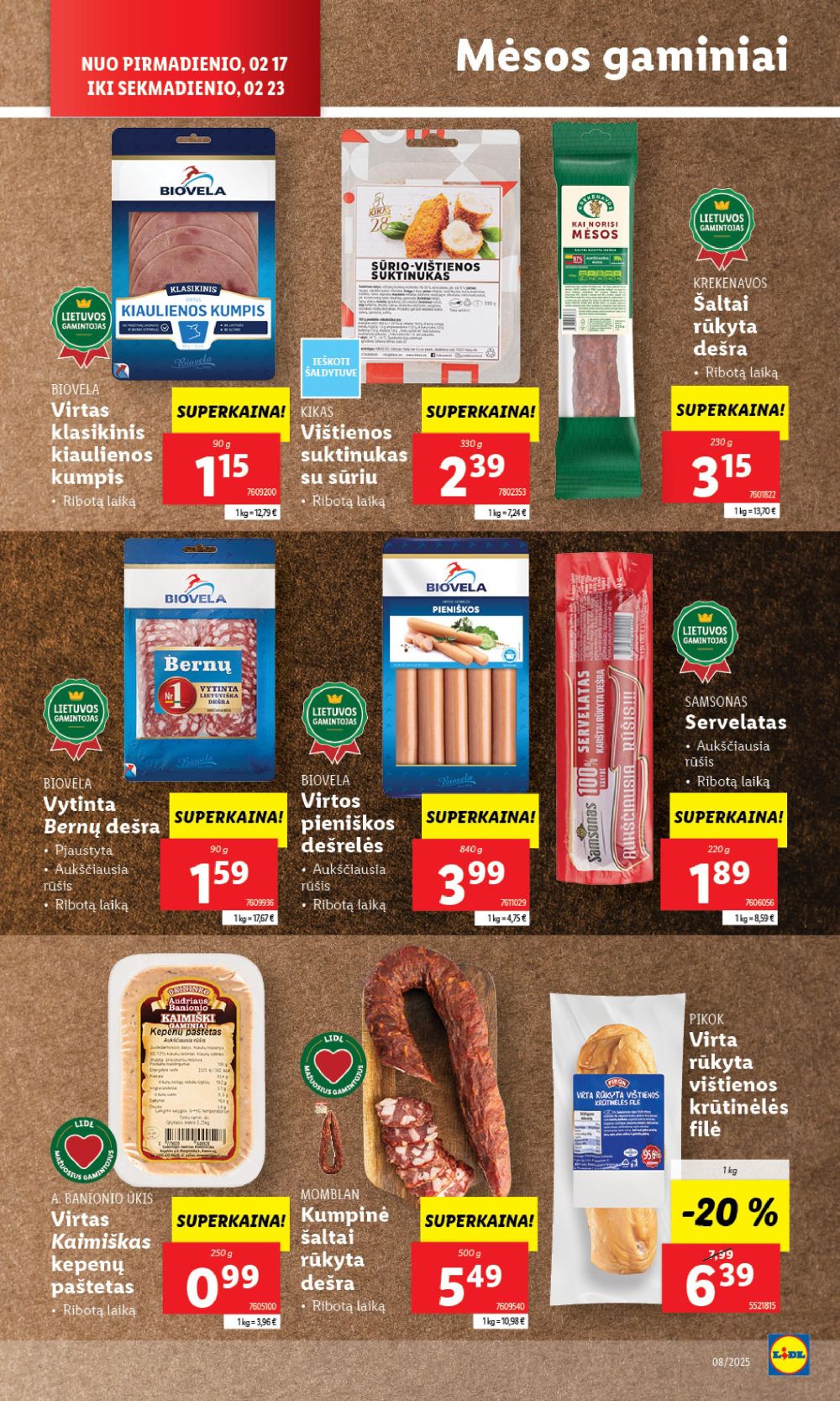 lidl - LIDL - Maisto prekių pasiūlymai (2025 02 20 - 2025 02 23) - page: 42