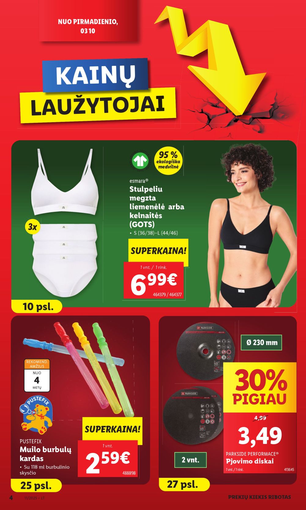 lidl - LIDL - Ne maisto prekių pasiūlymai (2025 03 10 - 2025 03 16) - page: 4 lidl - LIDL - Ne maisto prekių pasiūlymai (2025 03 10 - 2025 03 16) - page: 4
