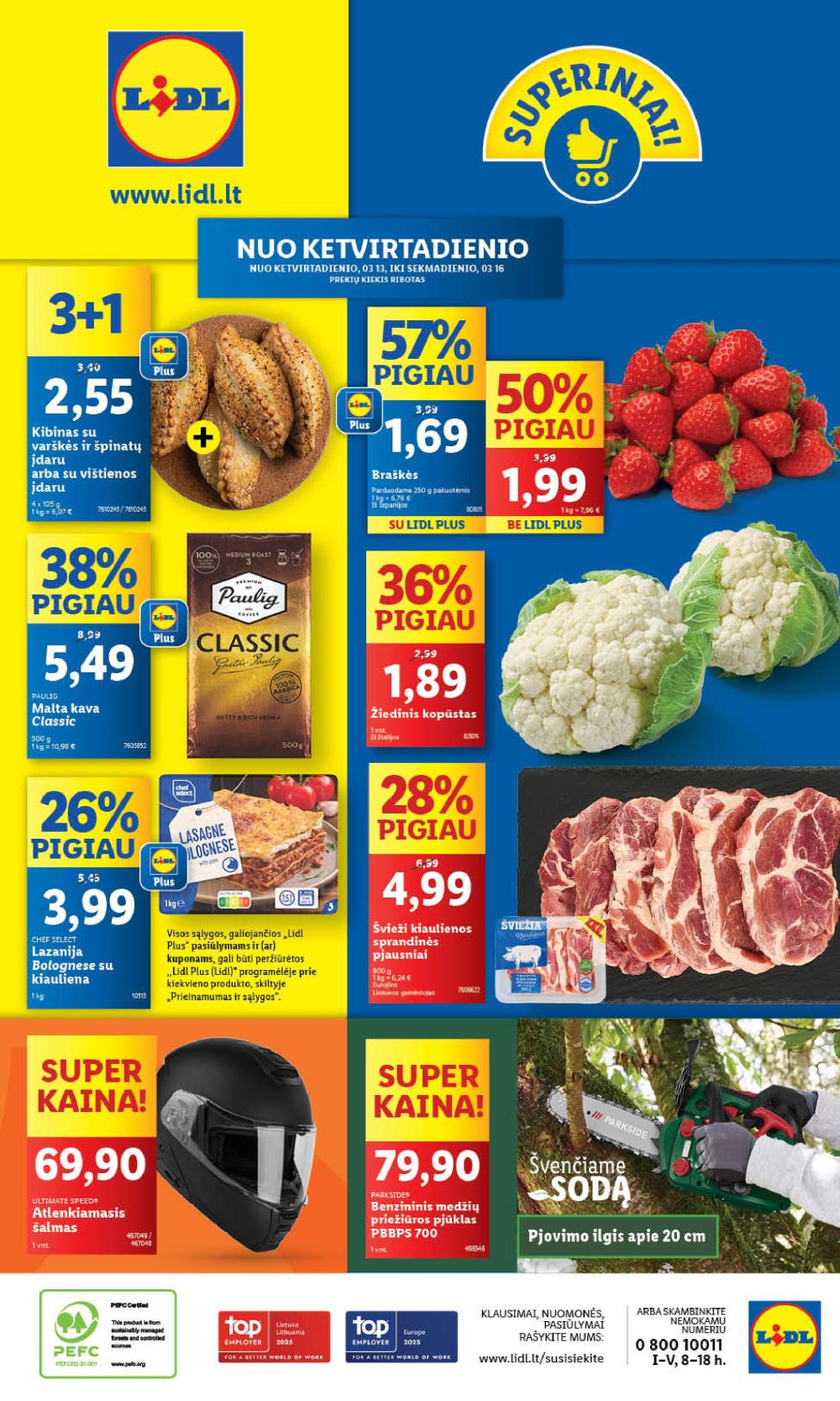 lidl - LIDL - Maisto prekių pasiūlymai (2025 03 13 - 2025 03 16) - page: 1