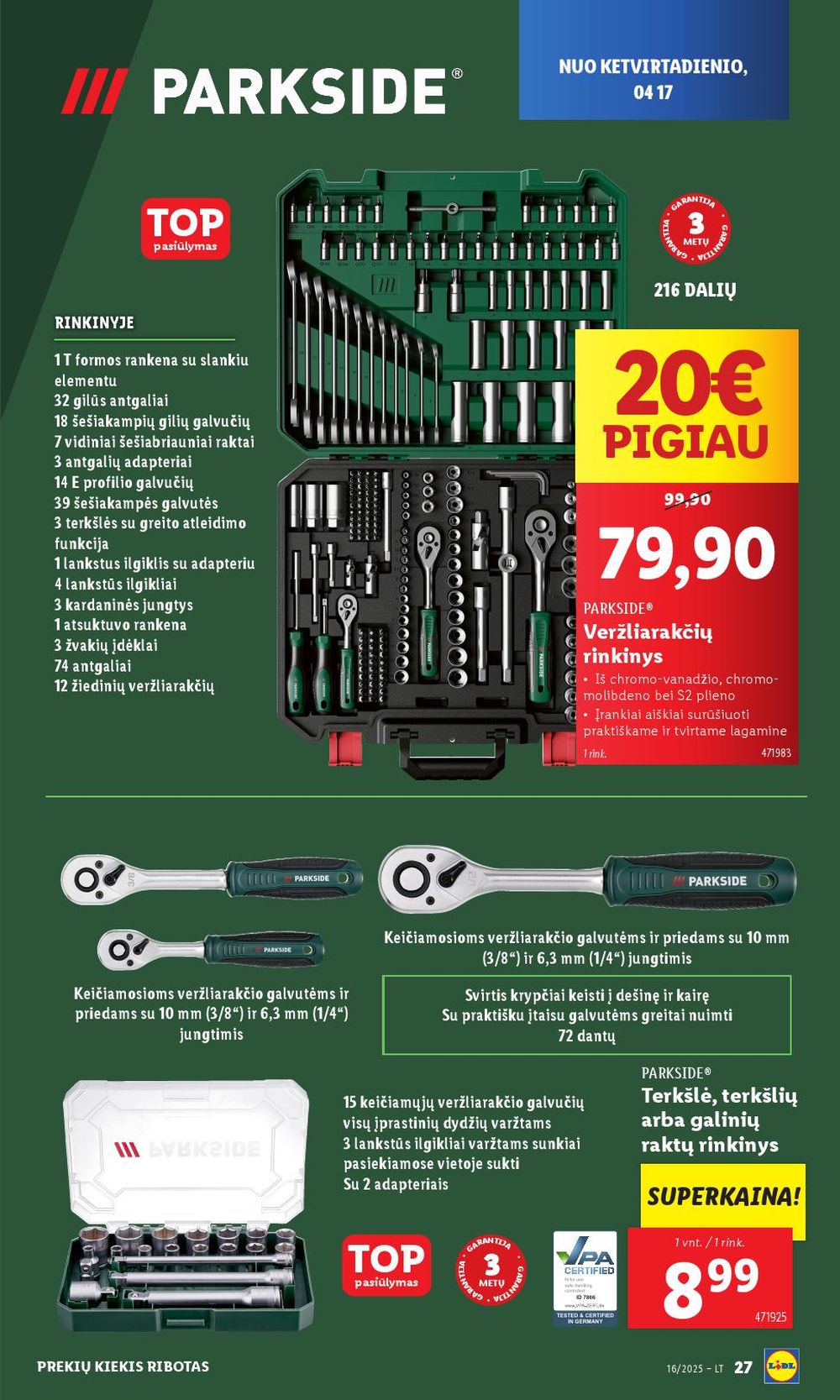 lidl - LIDL - Ne maisto prekių pasiūlymai (2025 04 14 - 2025 04 19) - page: 27