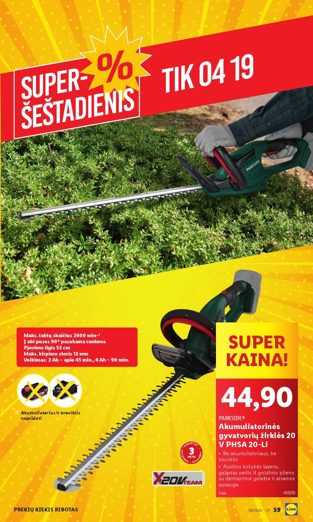 lidl - LIDL - Ne maisto prekių pasiūlymai (2025 04 14 - 2025 04 19) - page: 53