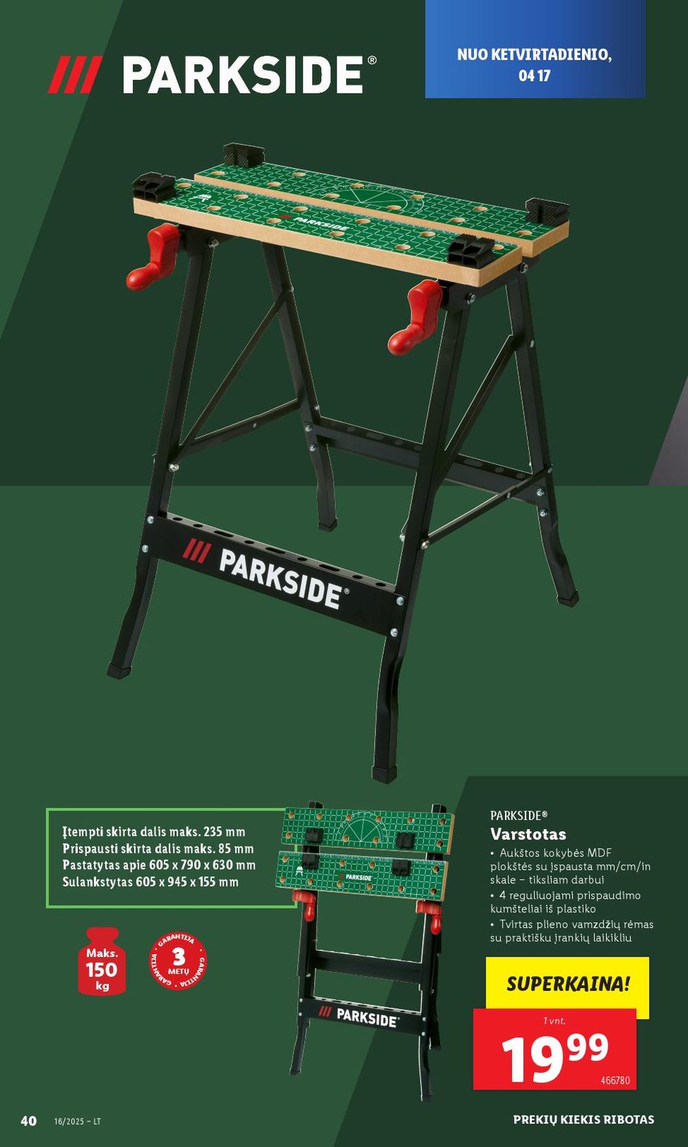 lidl - LIDL - Ne maisto prekių pasiūlymai (2025 04 14 - 2025 04 19) - page: 34